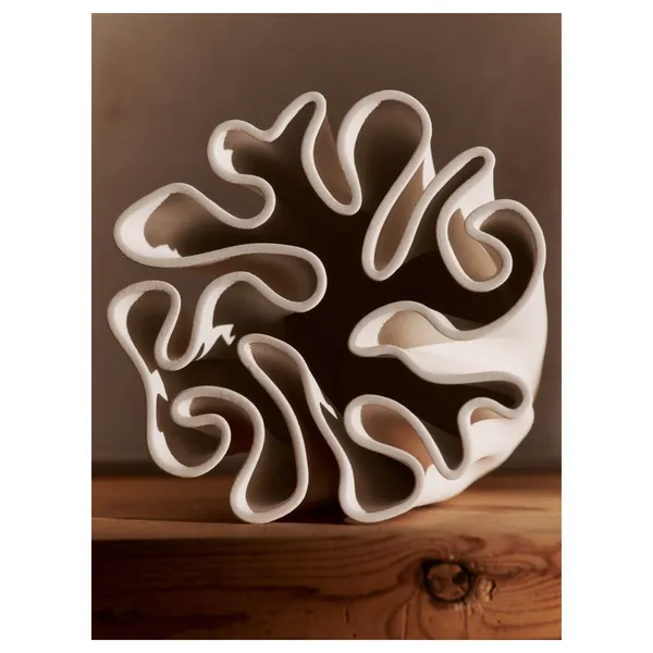 Dedali Vase H18 Off White