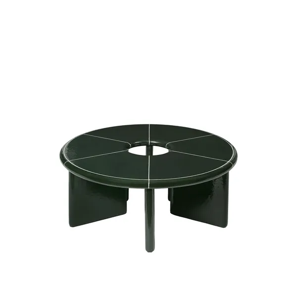 x Utzon Can Lis Deya Coffee Table Ø80 Dark Green