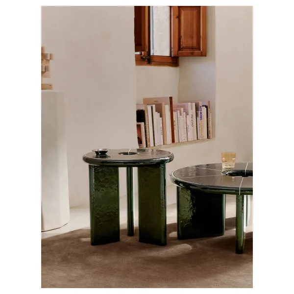 x Utzon Can Lis Deya Side Table Ø47 Dark Green