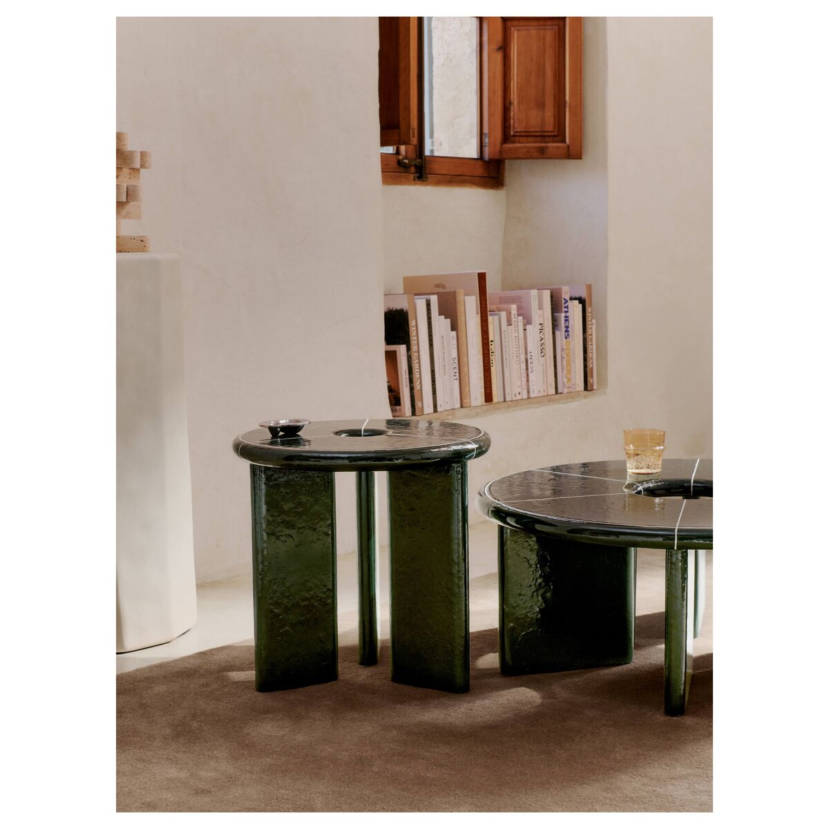 x Utzon Can Lis Deya Tavolino Ø47 Verde Scuro