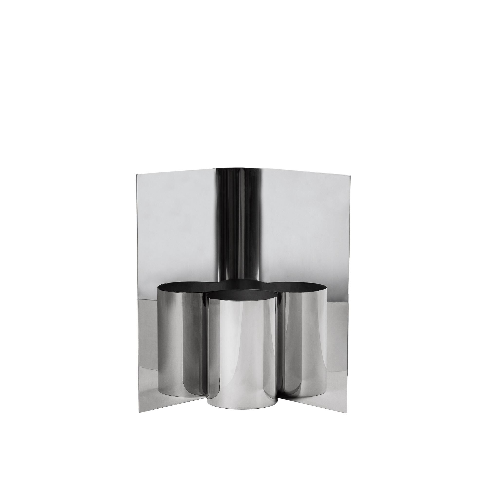 Vase Eddy de en Poli Miroir
