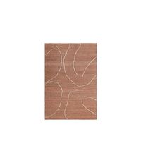 Gesso Teppich 140x200 Terrakotta/ Gebrochenes Weiß