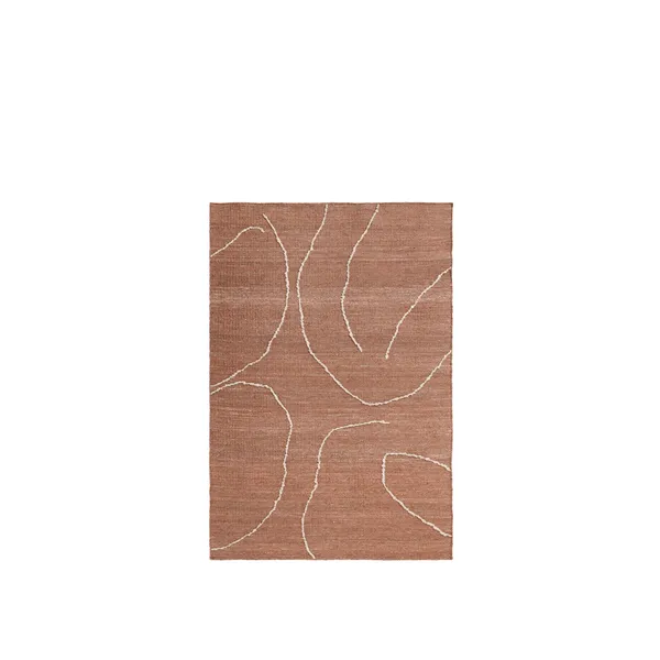 Gesso Matto 140x200 Terrakotta/Off White