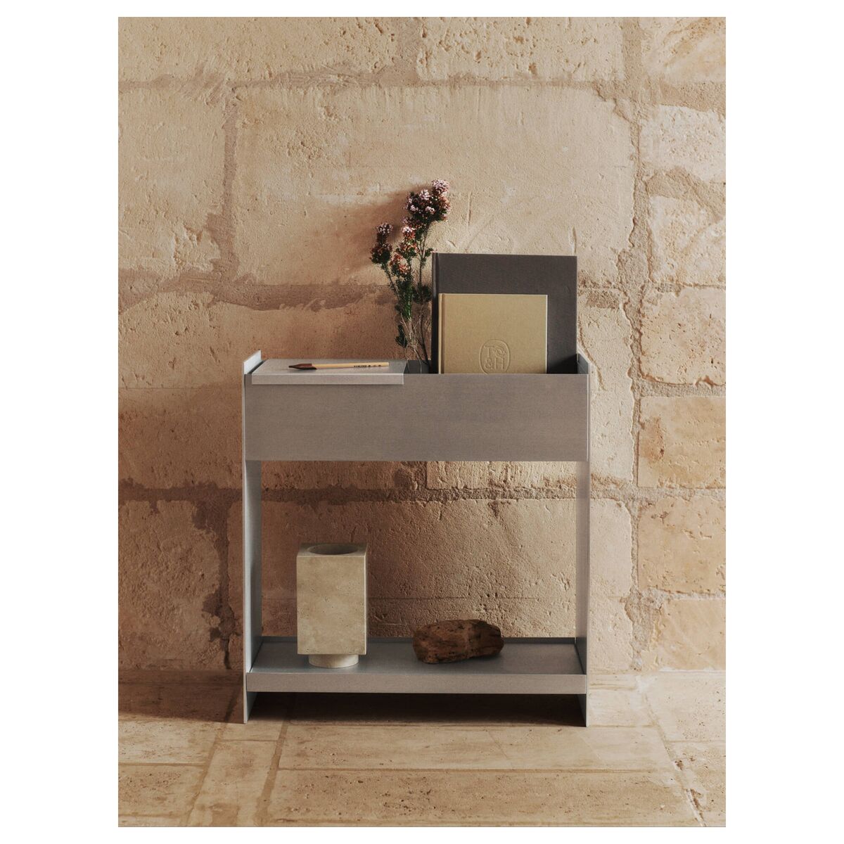 Opbergbak met Plank Aluminium
