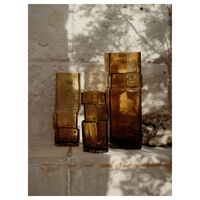 x Utzon Can Lis Muro Vase H30 Recycled Amber