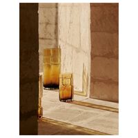 x Utzon Can Lis Muro Vase H38 Recycelter Bernstein
