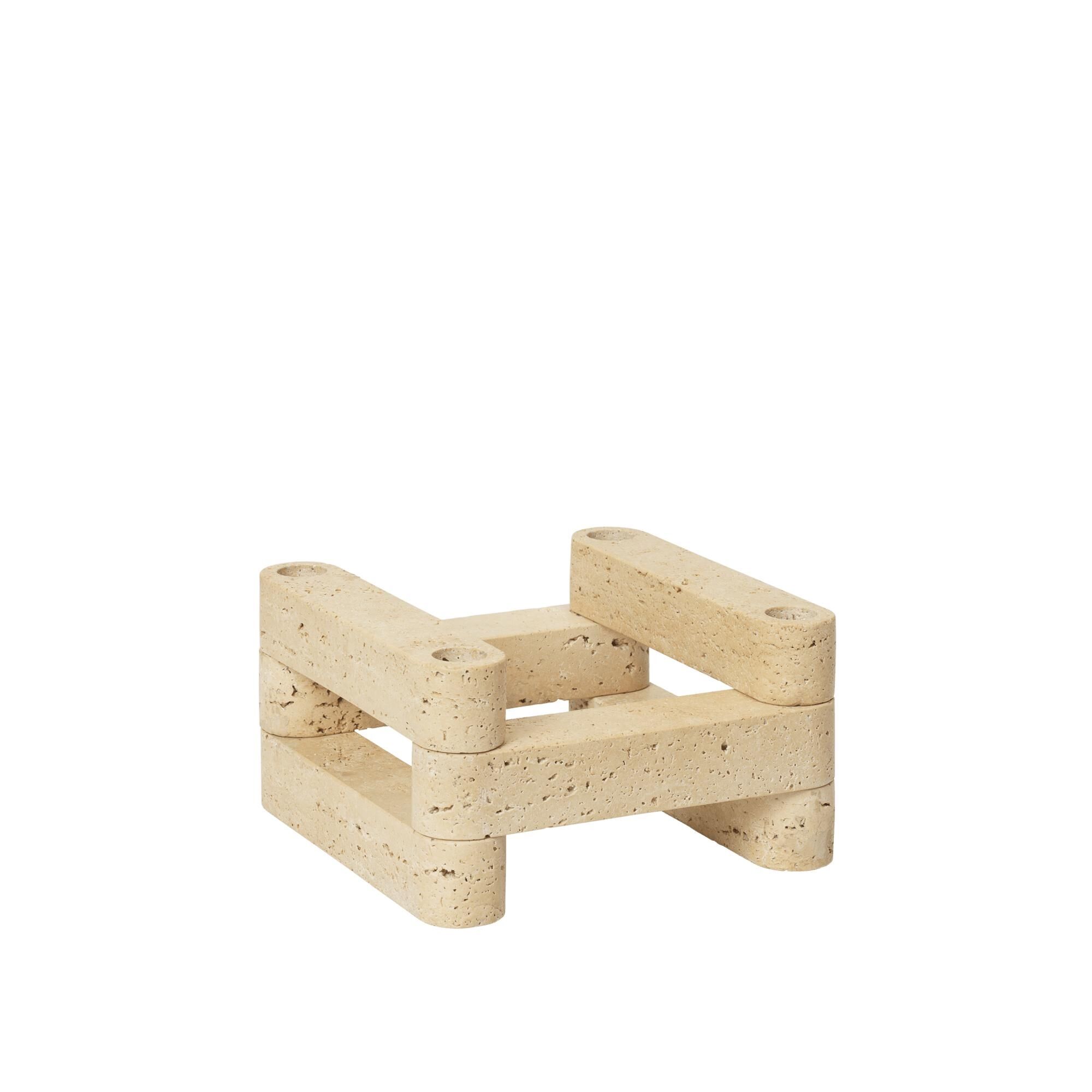 Ensemble de Chandeliers Modulaires Newel Can Lis de x Utzon en Travertin