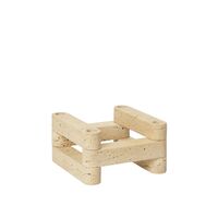 x Utzon Can Lis Newel Modulaire Kaarsenstandaard Set Travertijn