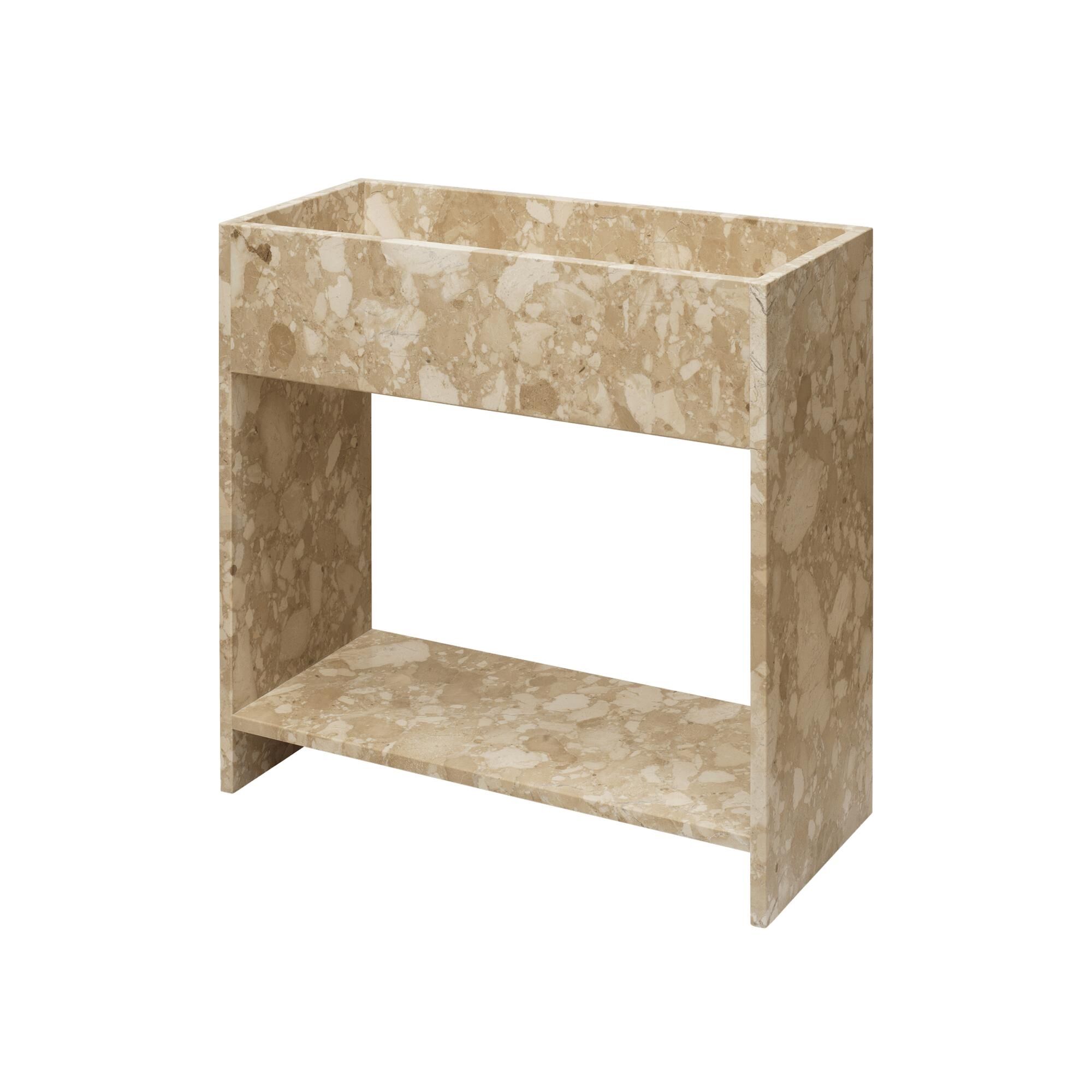 Jardinière en Pierre avec Étagère Sable