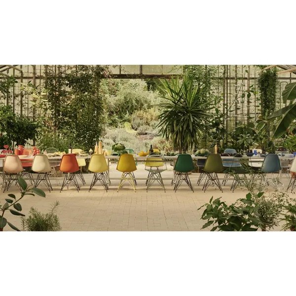 Eames Plastic RE DAR Dining Chair Zitrone/ Weiß