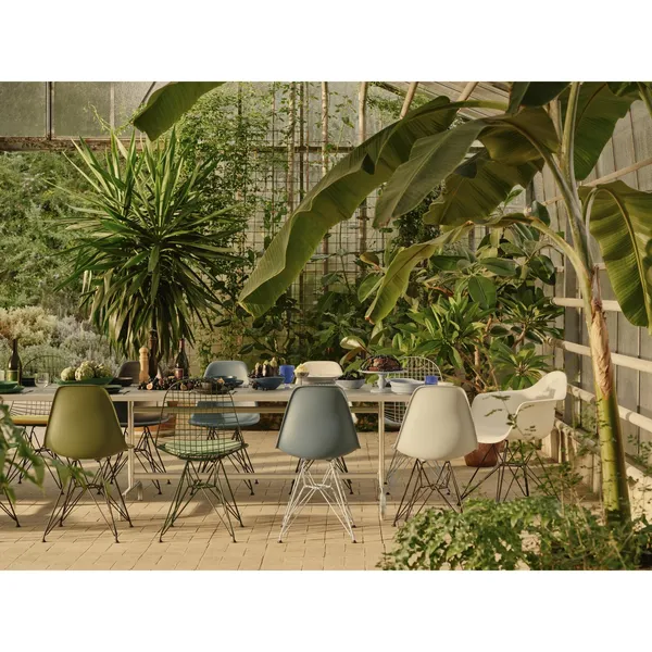 Eames Plastic RE DAR Dining Chair Zitrone/ Weiß