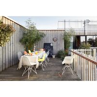 Eames Plastic RE DAR Dining Chair Zitrone/ Weiß