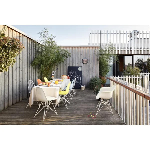 Eames Plastic RE DAR Dining Chair Zitrone/ Weiß