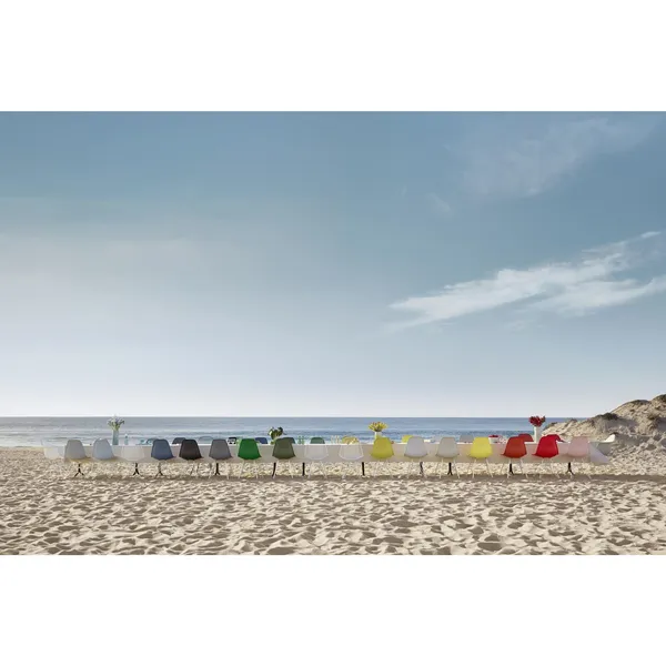 Eames Plastic RE DAR Dining Chair Zitrone/ Weiß