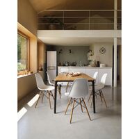 Eames Plastic RE DAR Dining Chair Zitrone/ Weiß