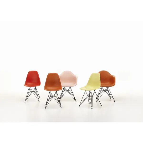 Eames Plastic RE DAR Dining Chair Zitrone/ Weiß