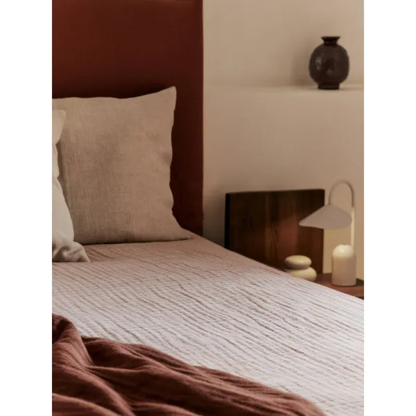 Fino Bedspread Ink Blue/ Sand