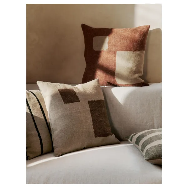 Oleo Cushion Cover 50x50 Terracotta/Natural