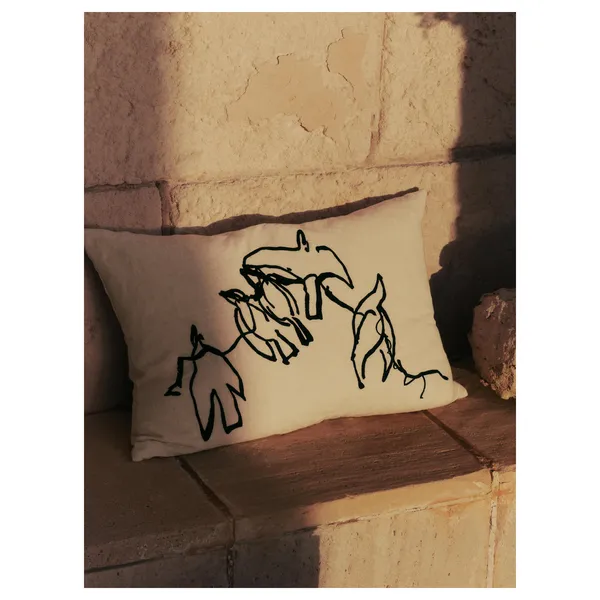 x Utzon Can Lis Vuelo Cushion Cover 40x60 Natural