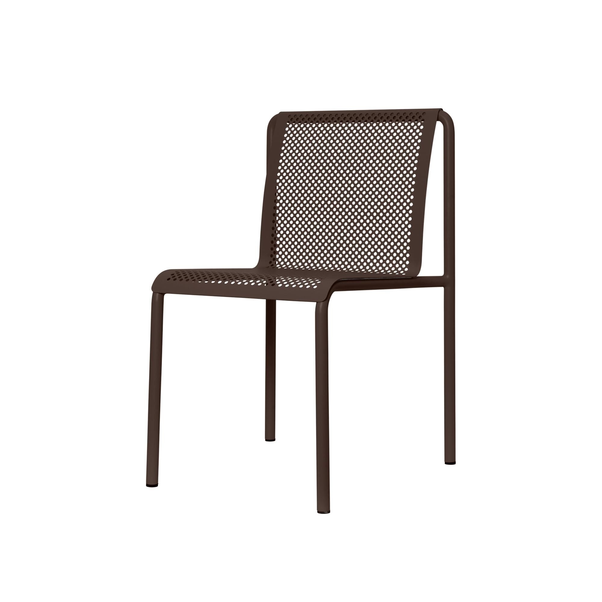 Chaise D'extérieur Dapple de en Chocolat Noir