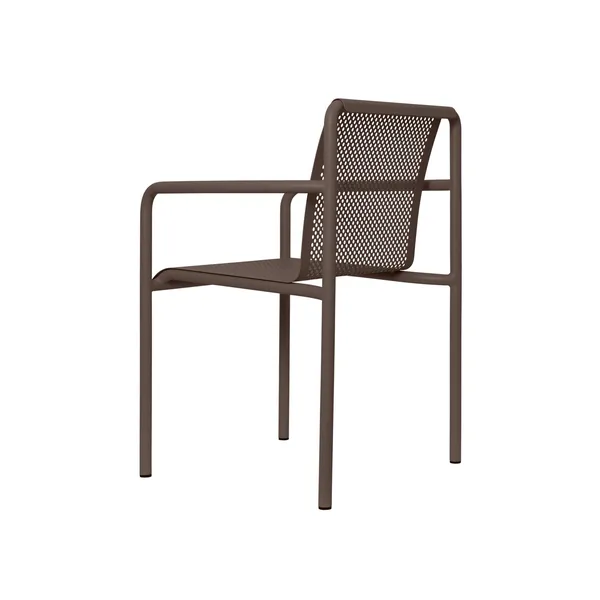 Dapple Outdoor Chair With Armrests Dark Chocolate