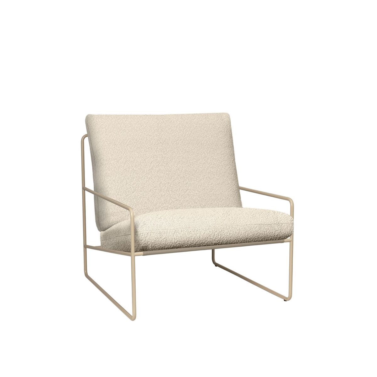 Desert 1-sits Soffa Bouclé/Cashmere/ Naturvit