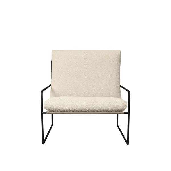 Desert 1-Seater Sofa Bouclé/ Black/ Off White