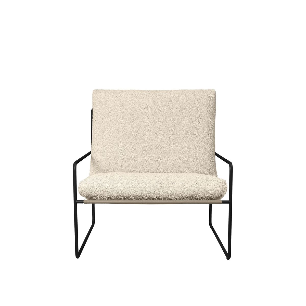 Desert 1-Seater Sofa Bouclé/Sort/Off White