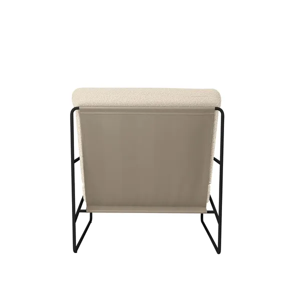 Desert 1-Seater Sofa Bouclé/ Black/ Off White