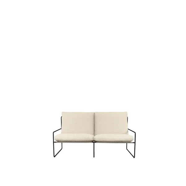 Desert 2-Seater Sofa Bouclé/ Black/ Off White