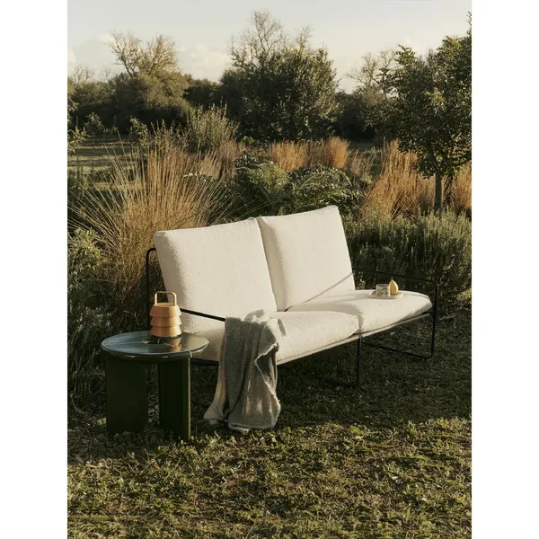 Desert 2-Seater Sofa Bouclé/ Black/ Off White