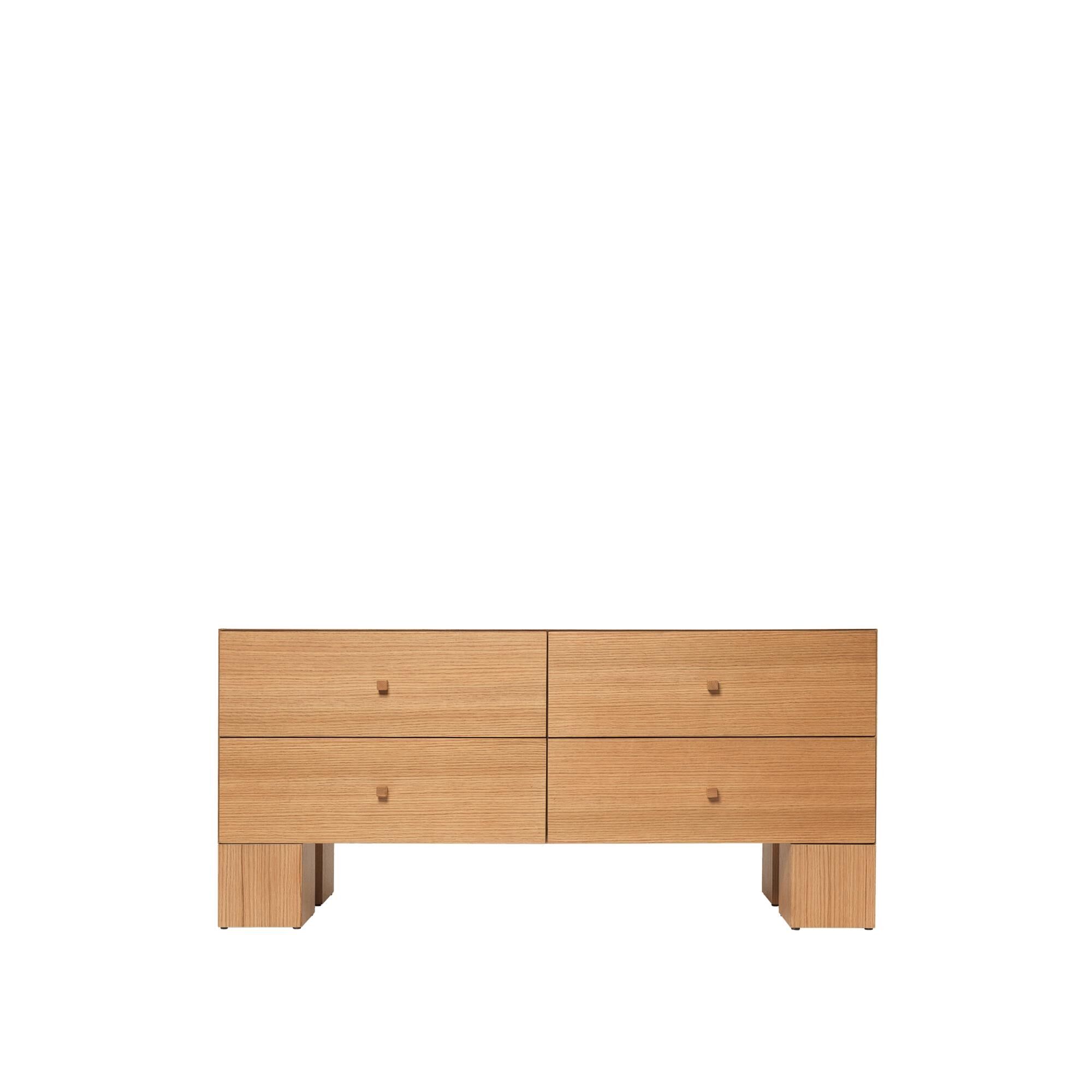 Kuben Kommode 2x2 Natural Oak