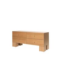 Cómoda Kuben 2x2 de en Roble Natural