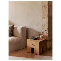 Kuben Bedside Table 1x1 Natural Oak