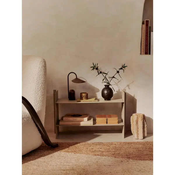 Lager Row Side Table & Shoe Rack Aluminum