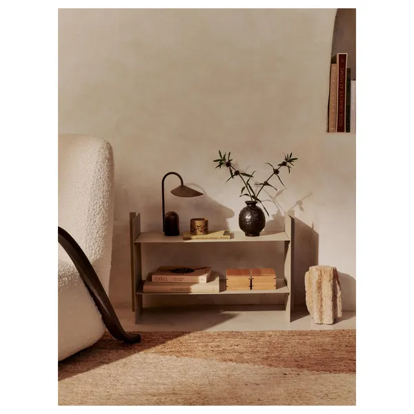 Lager Row Side Table & Shoe Rack Cashmere