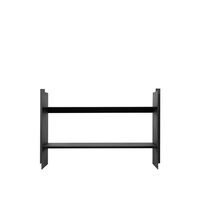 Lager Row Bijzettafel & Schoenenrek Zwart