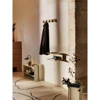 Storage Coat Rack Black