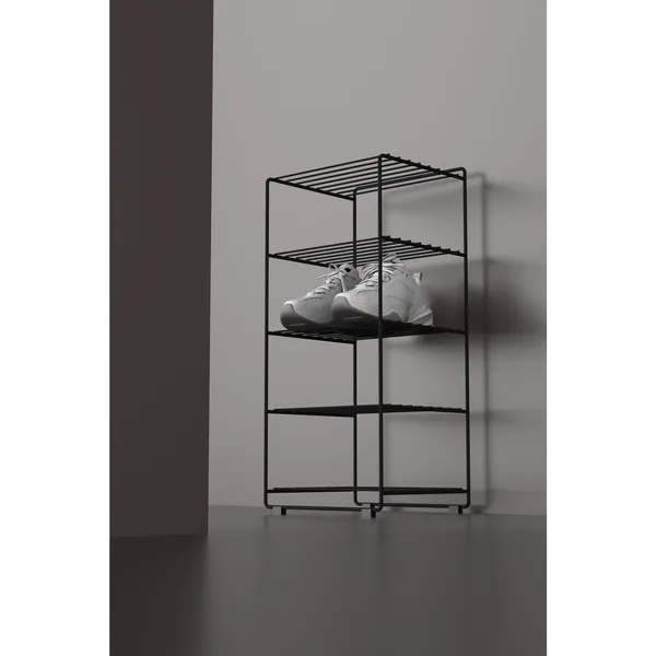 Shoescraper Shoe Rack Black