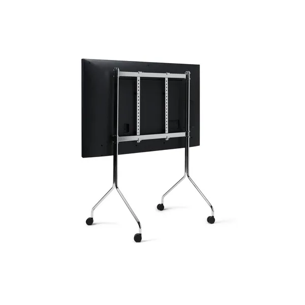 Moon Rollin' Tall TV Stand Chrome