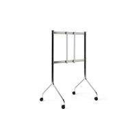Moon Rollin' Tall TV Stand Chrome