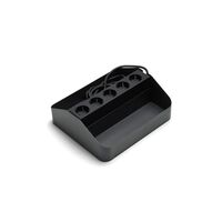 Power Tray Double Storage Box Charcoal