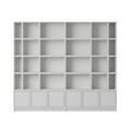 Stacked Bookcase Configuration 1 Gray