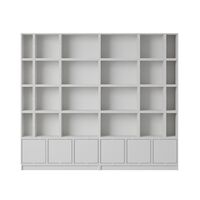 Stacked Bookcase Configuration 1 Gray