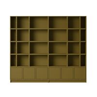 Stacked Bookcase Configuration 1 Brown-Green