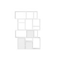 Bibliothèque Empilable Configuration 2 Blanc