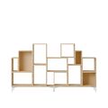 Stacked Bookcase Configuration 3 Oak