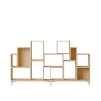 Stacked Bookcase Configuration 3 Oak