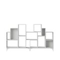 Stacked Bookcase Configuration 3 Grå