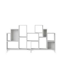 Stacked Bookcase Configuration 3 Grå